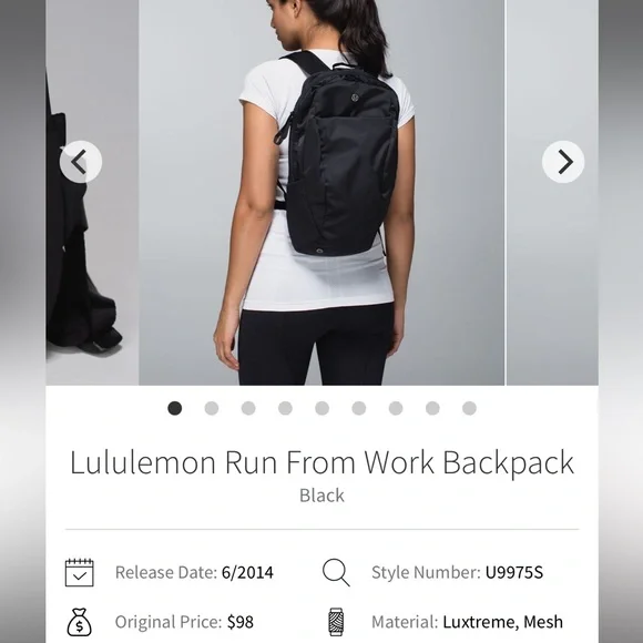 Lululemon Run From Work Backpack - Picture 6 of 13